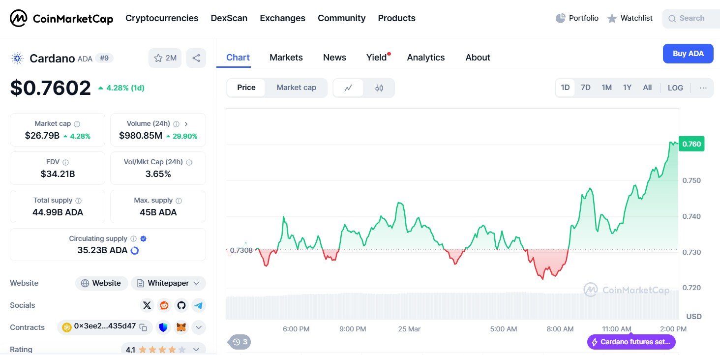 1,323,726,241 ADA in 24 Hours – What's Taking place?