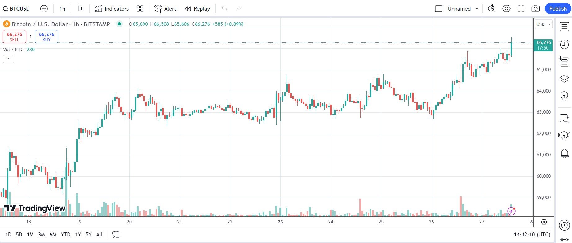 Michael Saylor Says Bitcoin 'Storm-Proof' as BTC Recaptures $66,000