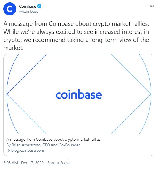 Brian Armstrong Warns Coinbase Users To Beware At This Particular Time