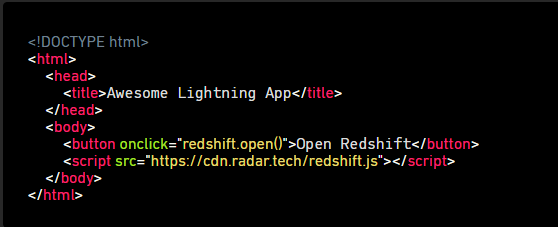 Ethereum-Lightning Widget in 10 Lines of Code