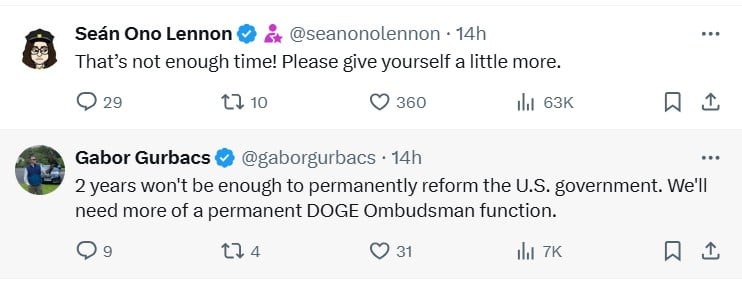 Top crypto influencers react to Musk's D.O.G.E. tweet