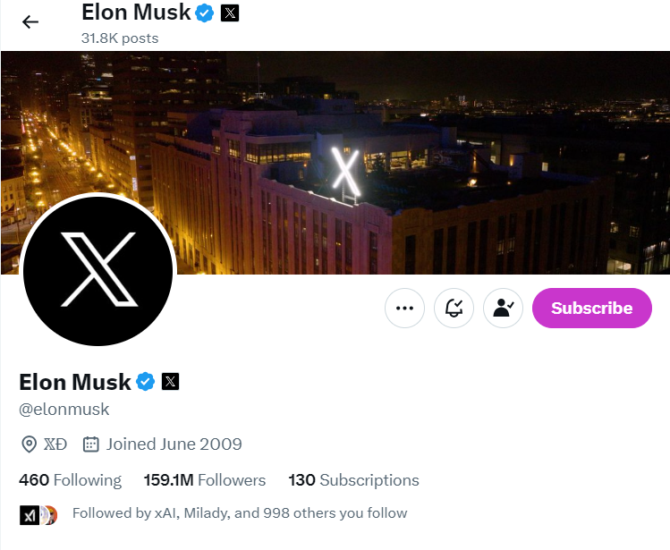 Elon Musk X app