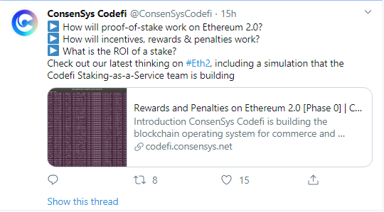 ConsenSys calculations on ETH2 tokenomics