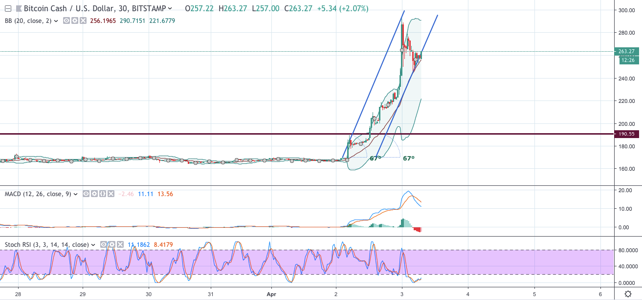 BCH/USD chart by TradingView
