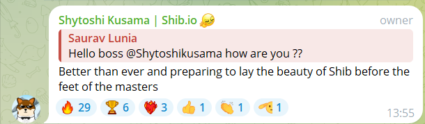 Ситоши Кусама отправляет это загадочное сообщение армии SHIB