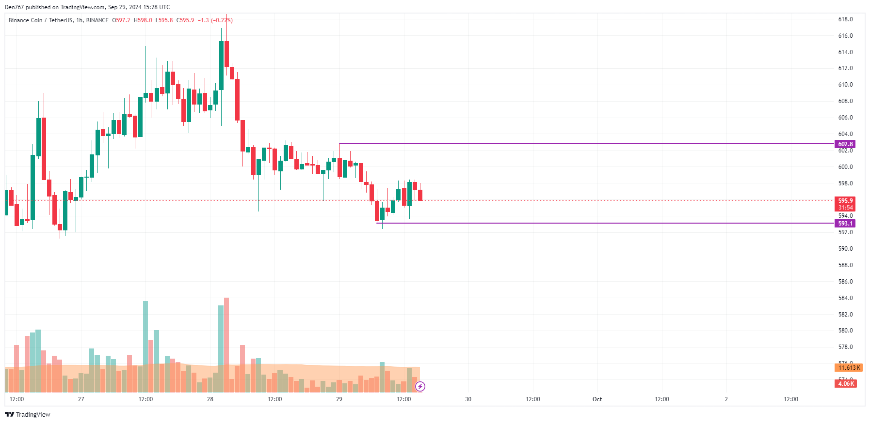 Binance Coin (BNB) Price Prediction for September 29