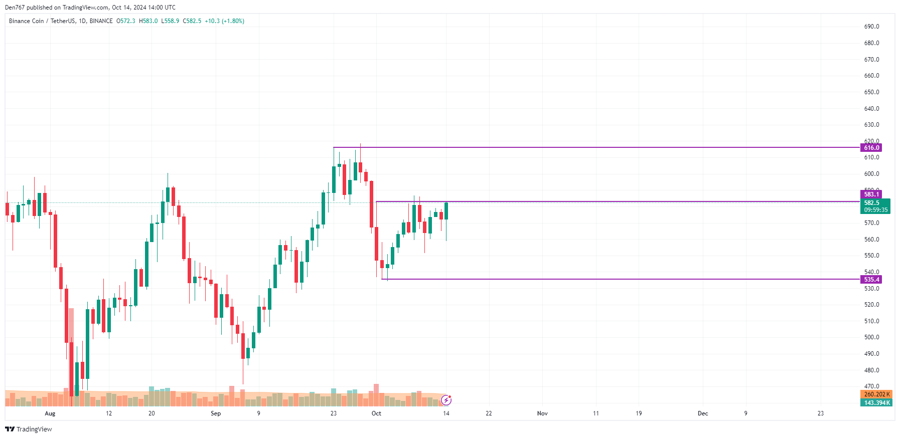 10월 14일 SOL 및 BNB 가격 예측