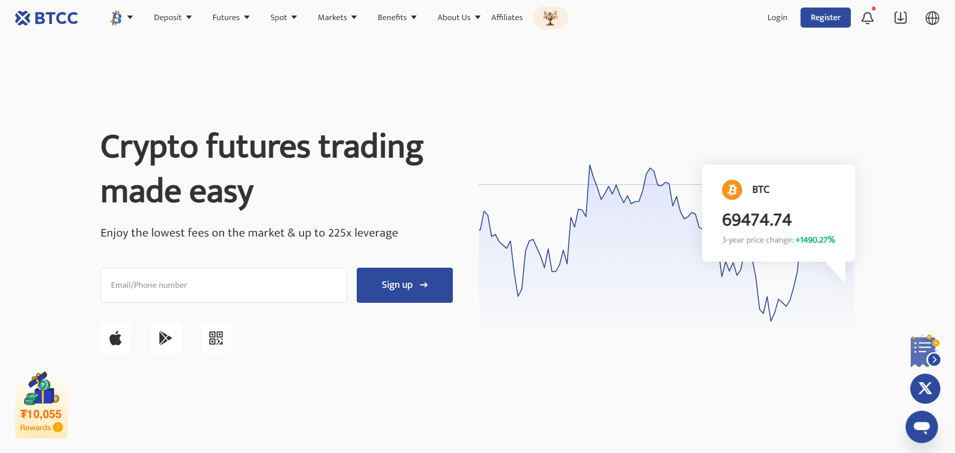 ベテランの仮想通貨取引所 BTCC が BTC ペアの最高の流動性を確保: レビュー