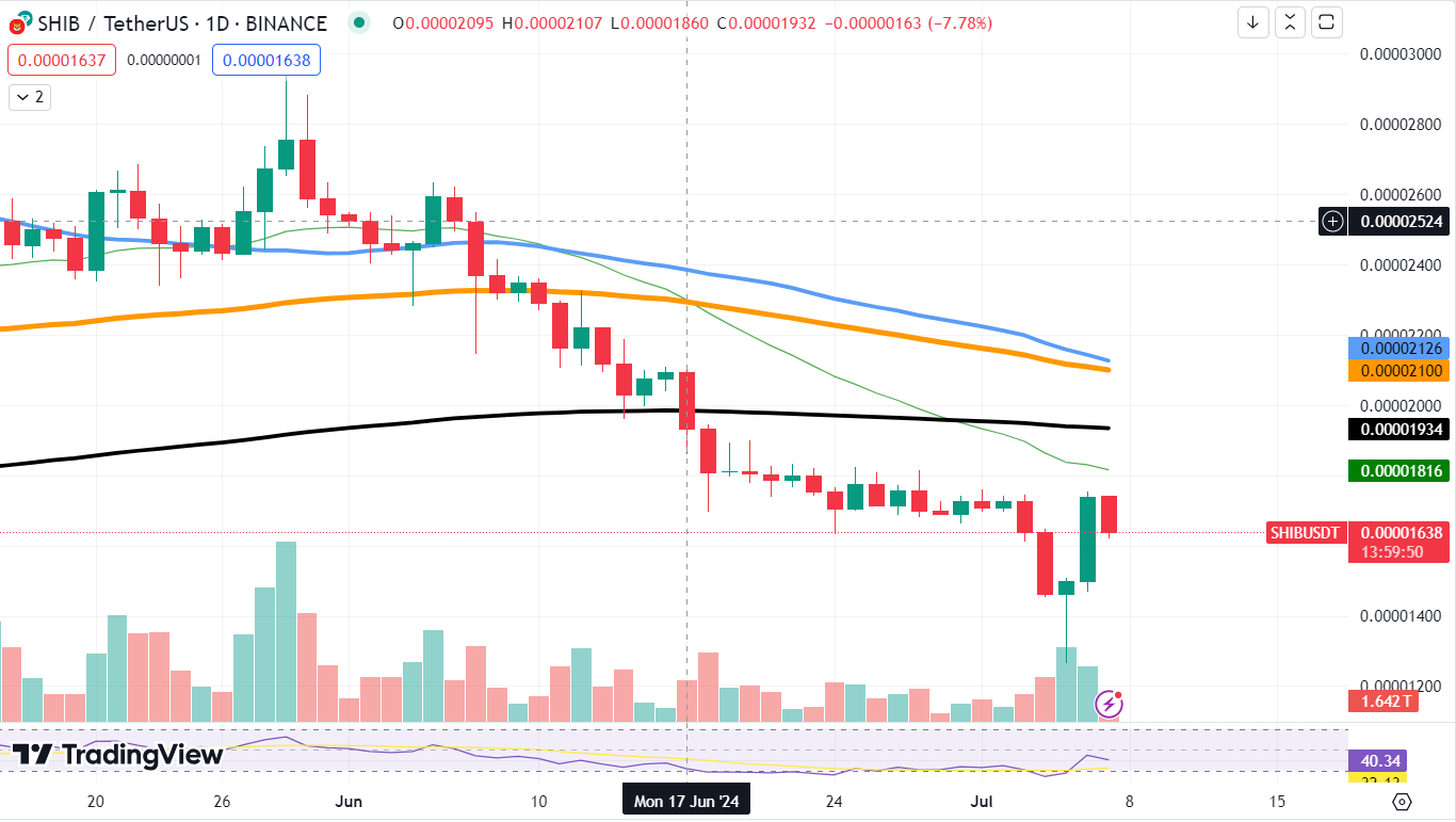 Enormous Shiba Inu (SHIB) Comeback, Bitcoin (BTC) at $58,000, but Don't Celebrate Too Early, Ethereum Below $3,000 Again