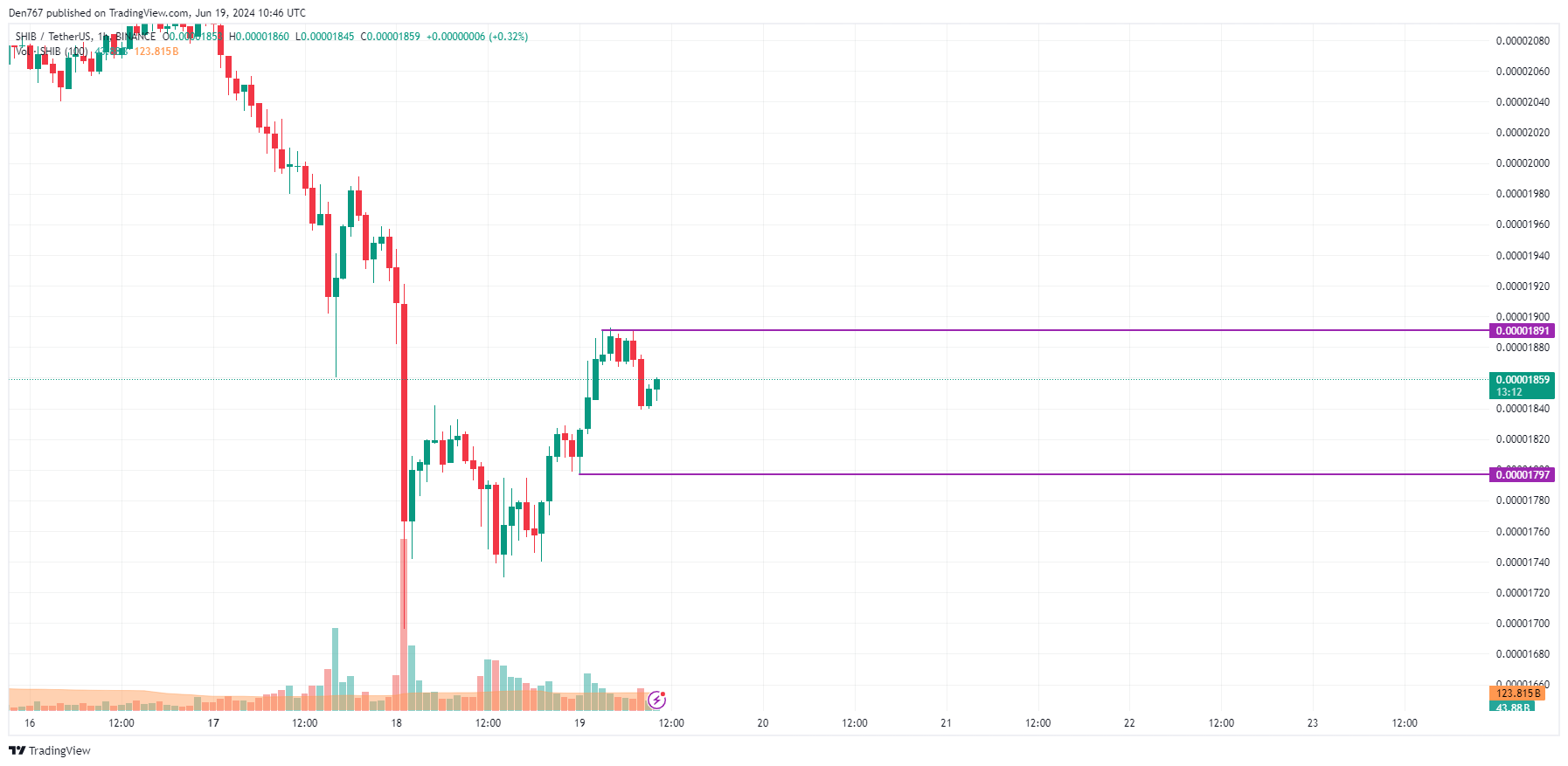 SHIB Price Prediction for June 19