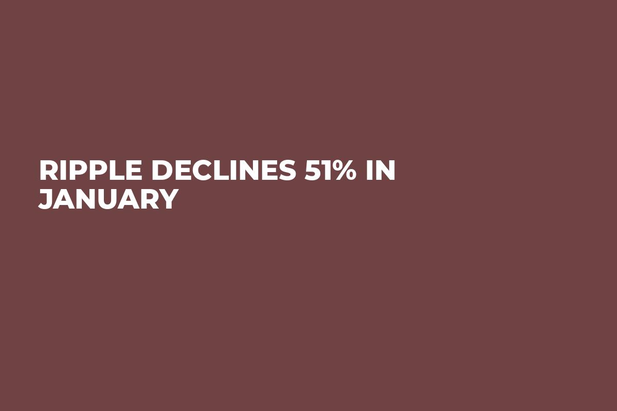 Ripple Declines 51% in January