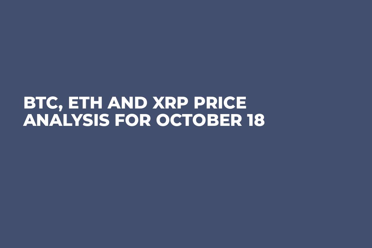 BTC, ETH, and XRP Price Analysis for October 18