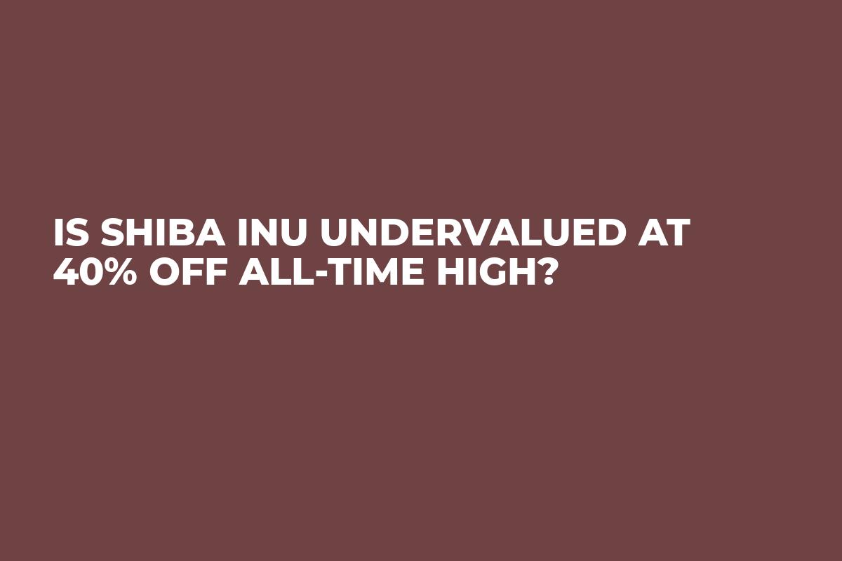 Is Shiba Inu Undervalued at 40% Off All-Time High?