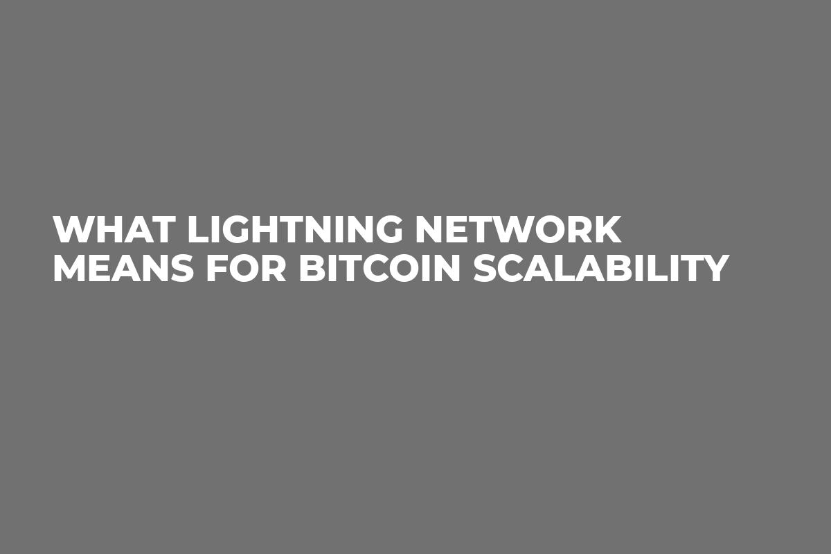 What Lightning Network Means for Bitcoin Scalability