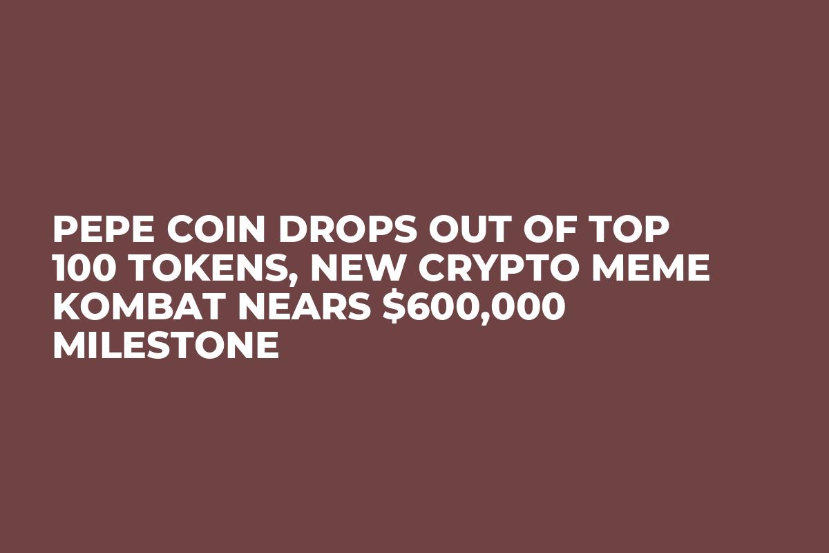 Pepe Coin Drops Out Of Top 100 Tokens, New Crypto Meme Kombat Nears $600,000 Milestone