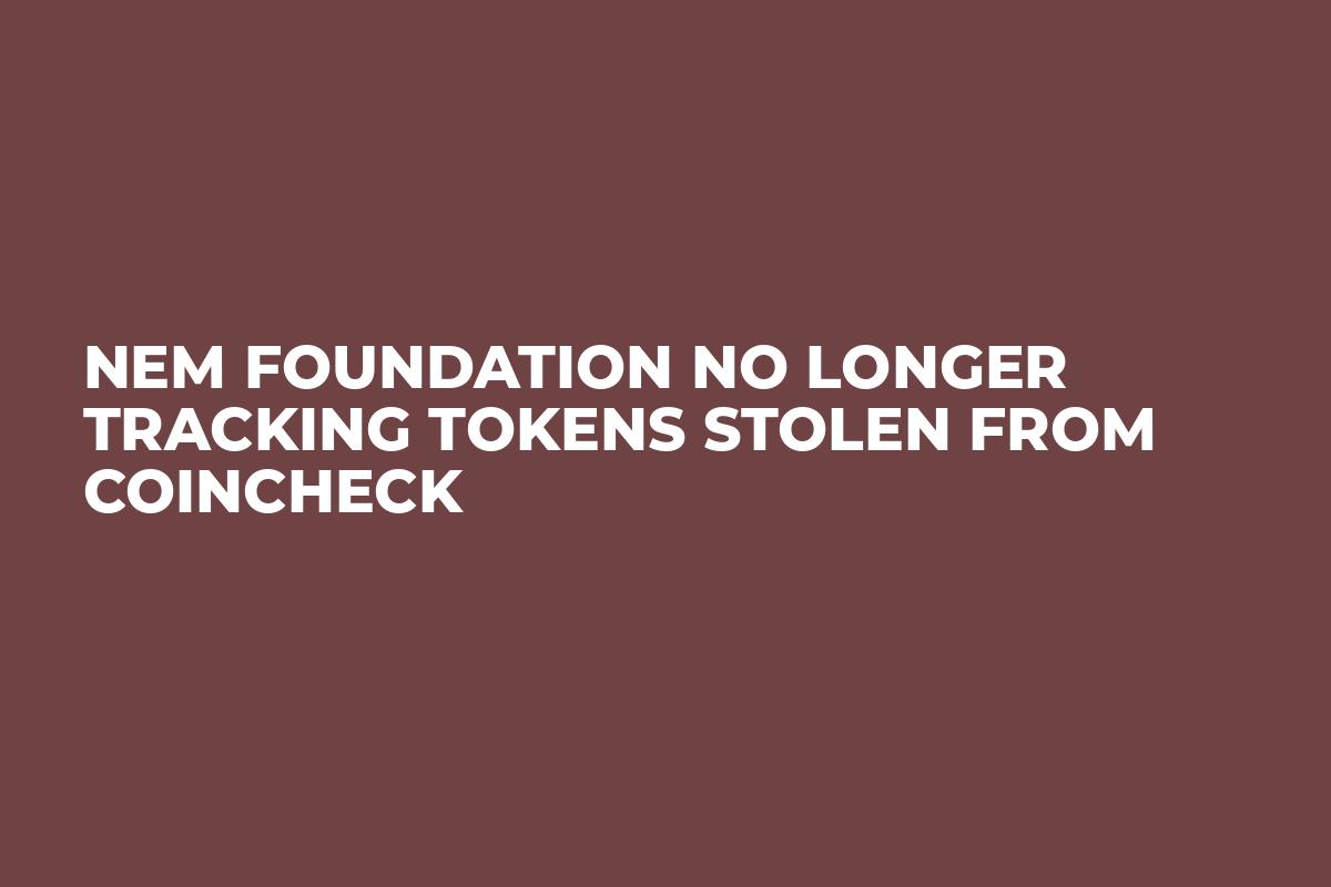 NEM Foundation No Longer Tracking Tokens Stolen From Coincheck