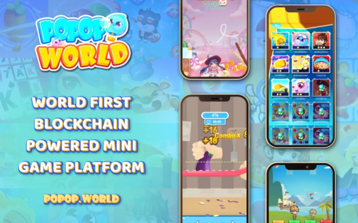 Popop World Raises $5.75 Million to Launch the World's First Blockchain-based Mini-Games Platform
