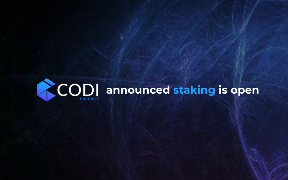 Codi Announces Its Roadmap Following the Introduction of the Staking Feature
