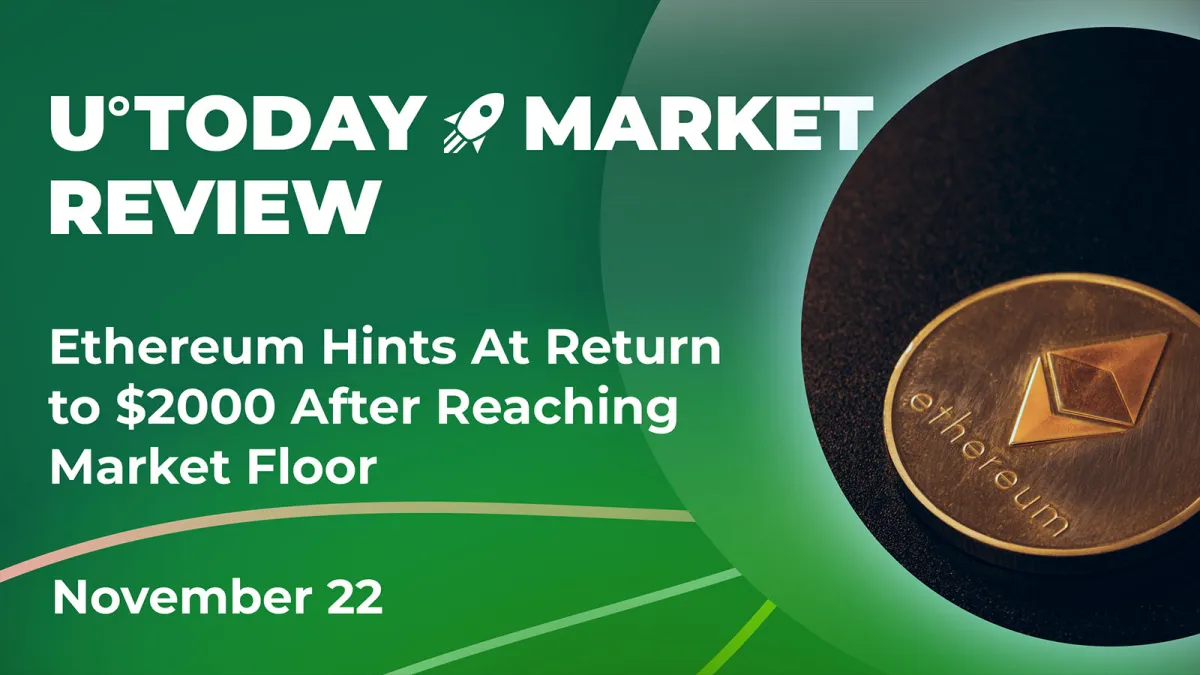 Ethereum Hints at Return to $2,000 After Reaching Market Floor: Crypto Market Review, Nov. 22