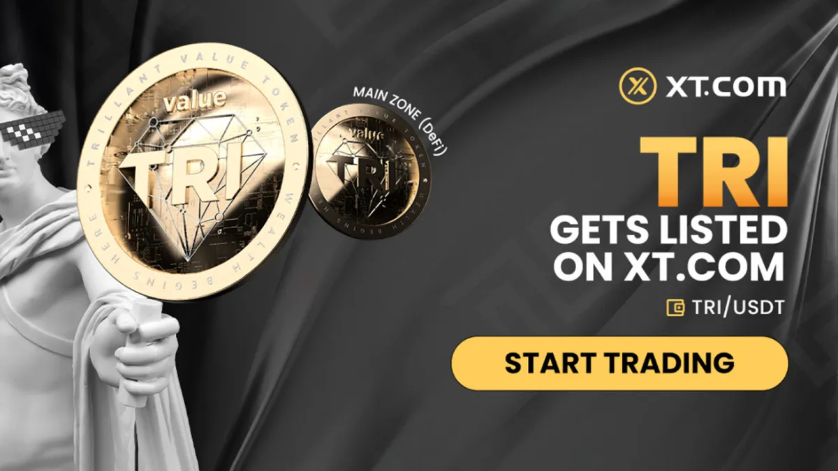 XT.COM Lists TRI in Its Main Zone