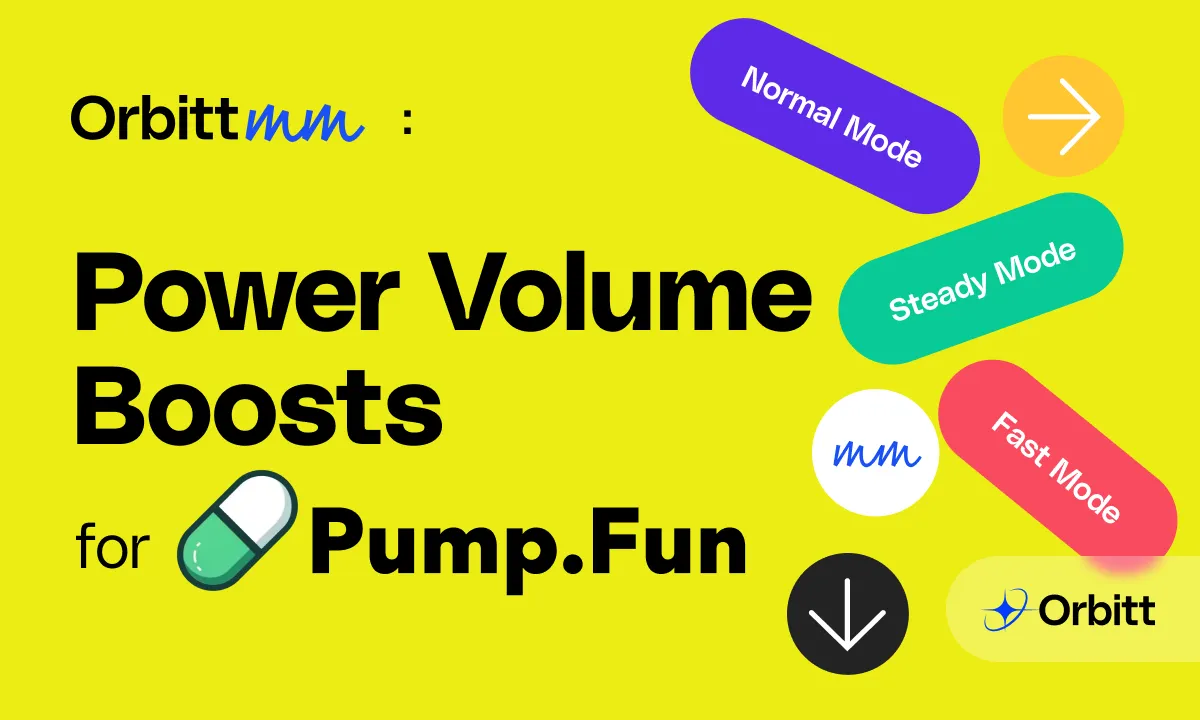 Orbitt MM to Power Volume Boosts on Pump.Fun for Solana Projects