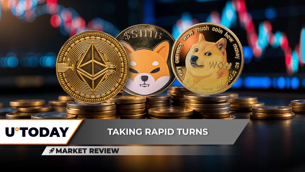 Ethereum (ETH) Volume Explosion, Shiba Inu (SHIB) Skyrocketing Brutally Ended, Dogecoin (DOGE): Is $0.20 Still Possible?