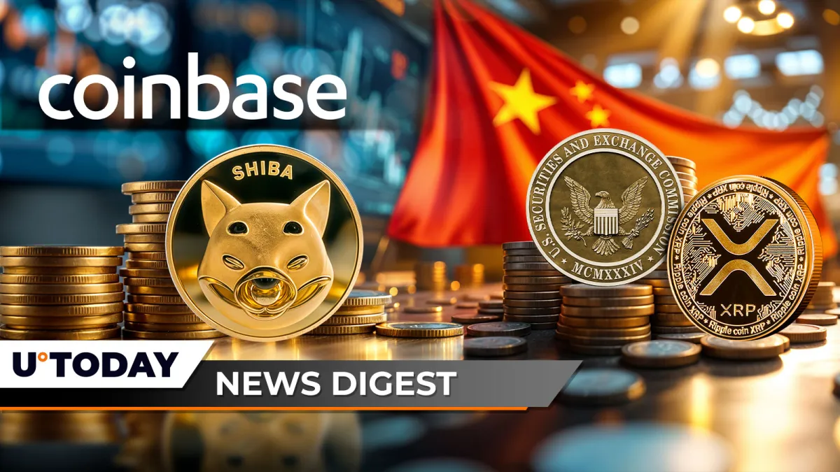 2,869,483,918,550 SHIB Stun Coinbase Institutional, Chinese Firm Files $300 Million XRP Plan With SEC, Binance Issues Delisting Warning for These Four Cryptos: Crypto News Digest by U.Today