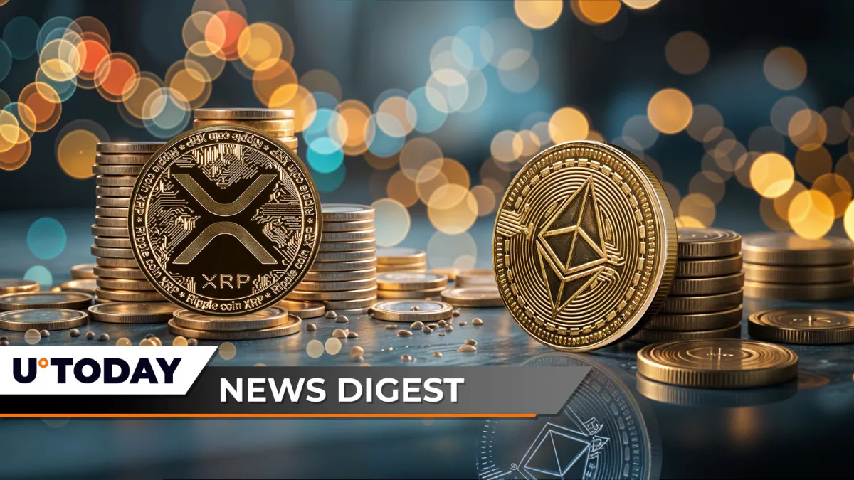 $500,000,000 XRP Treasury Plan Announced by Nasdaq-Listed Company, 140,000 ETH Exit Exchanges in One Day, SEC and Ripple File for Settlement Agreement: Crypto News Digest by U.Today