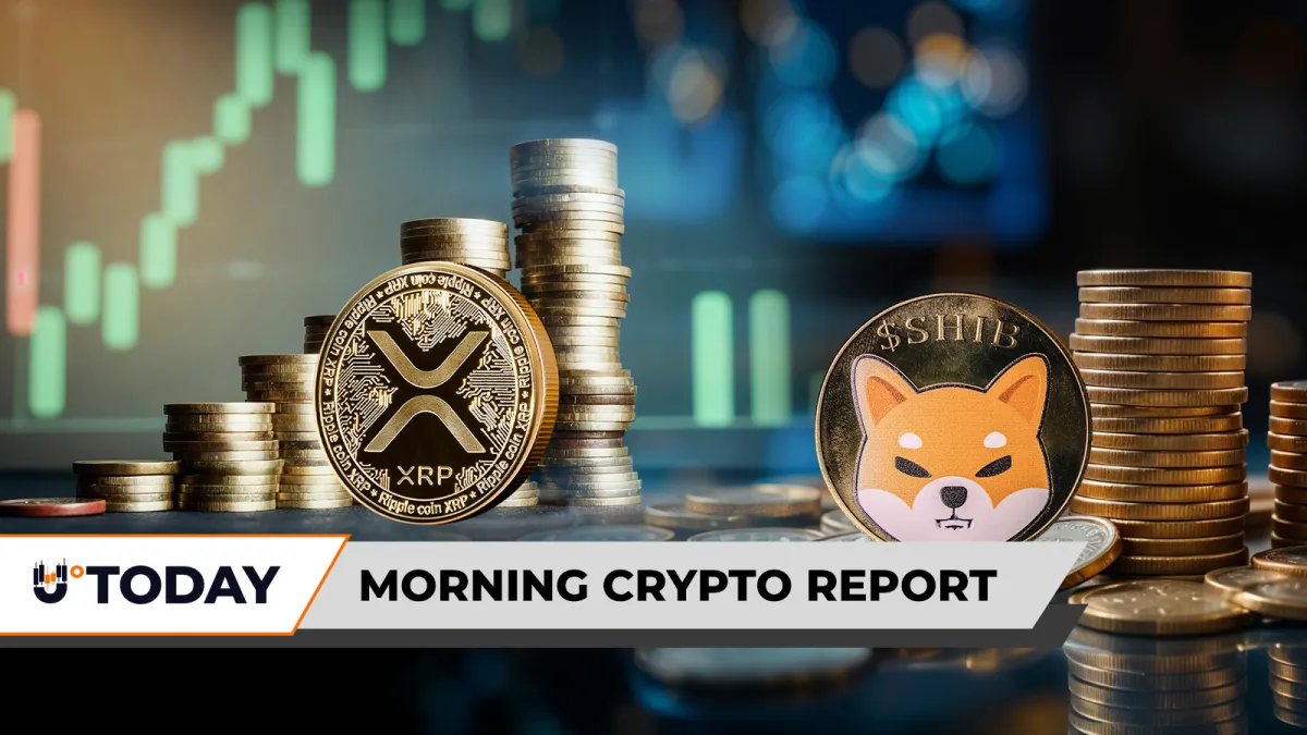 Morning Crypto Report: XRP May Gain $30 Billion in Next 30 Days: Bollinger Bands, Shiba Inu (SHIB) Recovers as $5 Billion Meme Coin, $100,000 BTC Back on Radar
