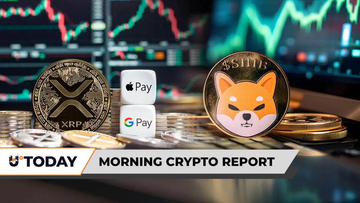 Morning Crypto Report: XRP Unlocks Apple and Google Pay in 40 Countries, Shiba Inu (SHIB) Aims at 32% Upside, Bitcoin Options Spike to $13.1 Billion