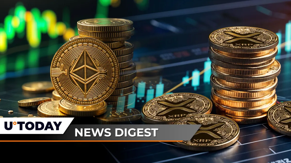 Important Date for XRP Holders Revealed, Bitcoin OG Bets $392 Million on Ethereum, Dogecoin Jumps 61% in Volume — Crypto News Digest