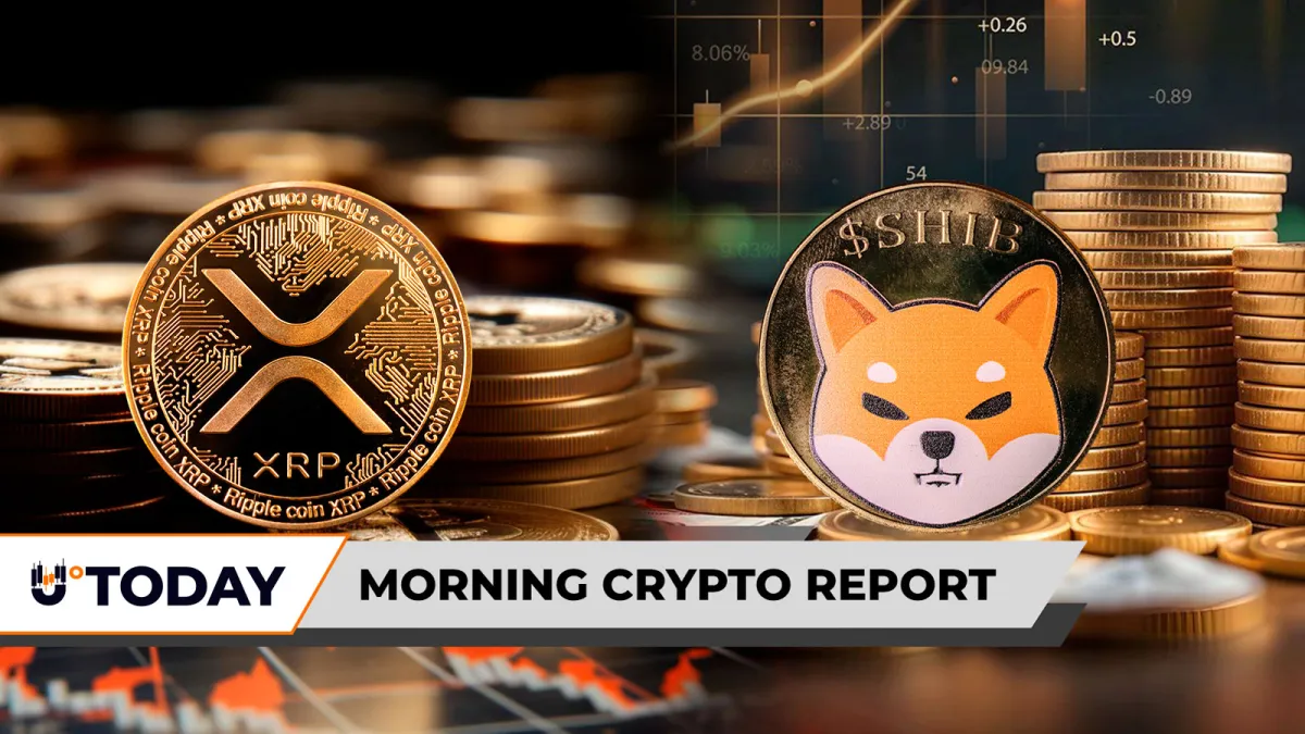 Morning Crypto Report: 0.98% of XRP Supply Gone, Shiba Inu (SHIB) Rockets 3,000% in Liquidation Imbalance, JP Morgan Launches Money Market on Ethereum