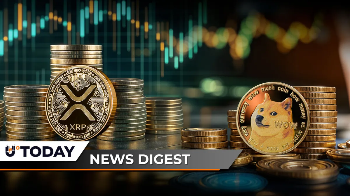 U.Today Crypto Digest: Key XRP Metric Hints Recovery, Dogecoin (DOGE) Volume Rockets 197%, Peter Brandt Reveals Bitcoin (BTC) Price Rebound Target