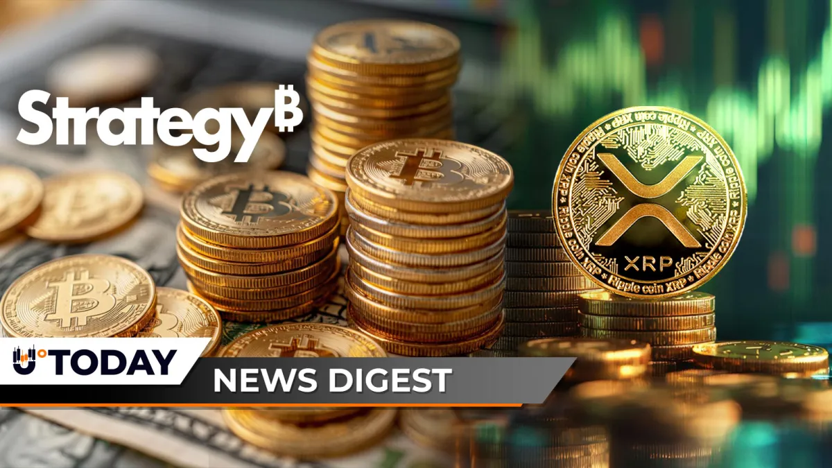 U.Today Crypto Digest: Strategy (MSTR) Buying Bitcoin Again, Bitmine Adds $108 Million Worth of Ethereum, XRP Price Flashes Major Warning 