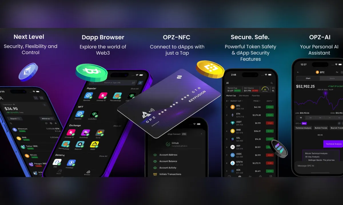 OPZ Token Presale: 96% of Stage 1 Sold, Launched World's First AI Powered Wallet & DEX