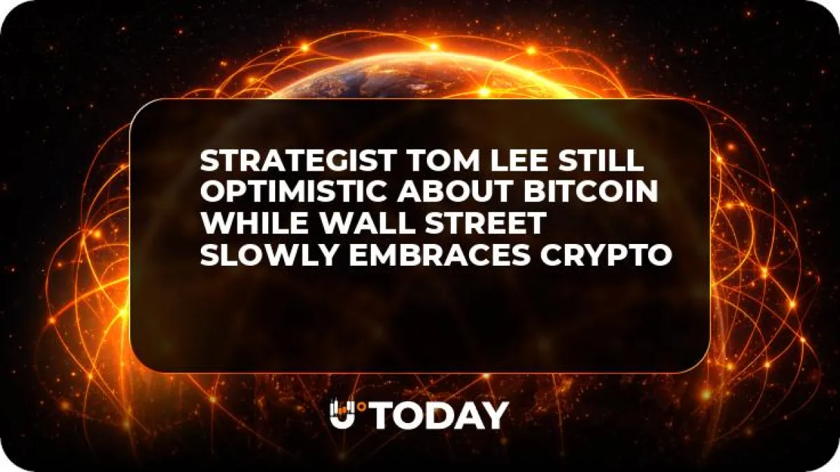 Strategist Tom Lee Still Optimistic About Bitcoin While Wall Street Slowly Embraces Crypto