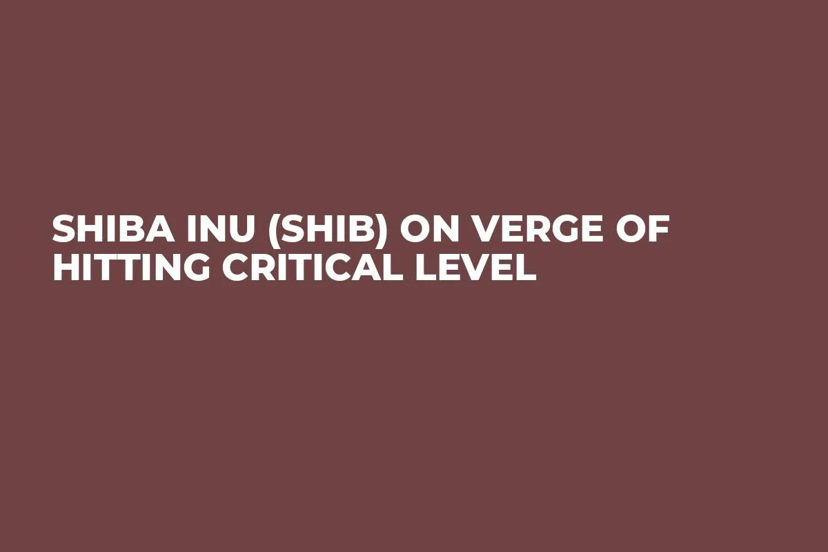 Shiba Inu (SHIB) On Verge Of Hitting Critical Level