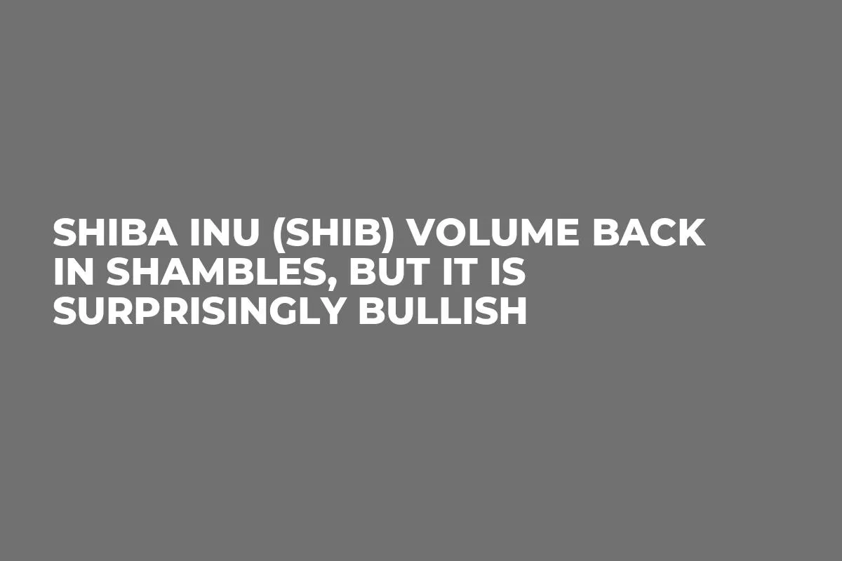 Shiba Inu (SHIB) Volume Back in Shambles, but It Is Surprisingly Bullish
