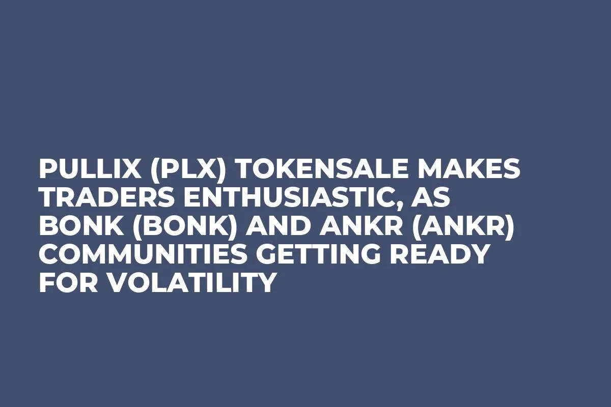 Pullix (PLX) Tokensale Makes Traders Enthusiastic, as Bonk (BONK) and Ankr (ANKR) Communities Getting Ready for Volatility