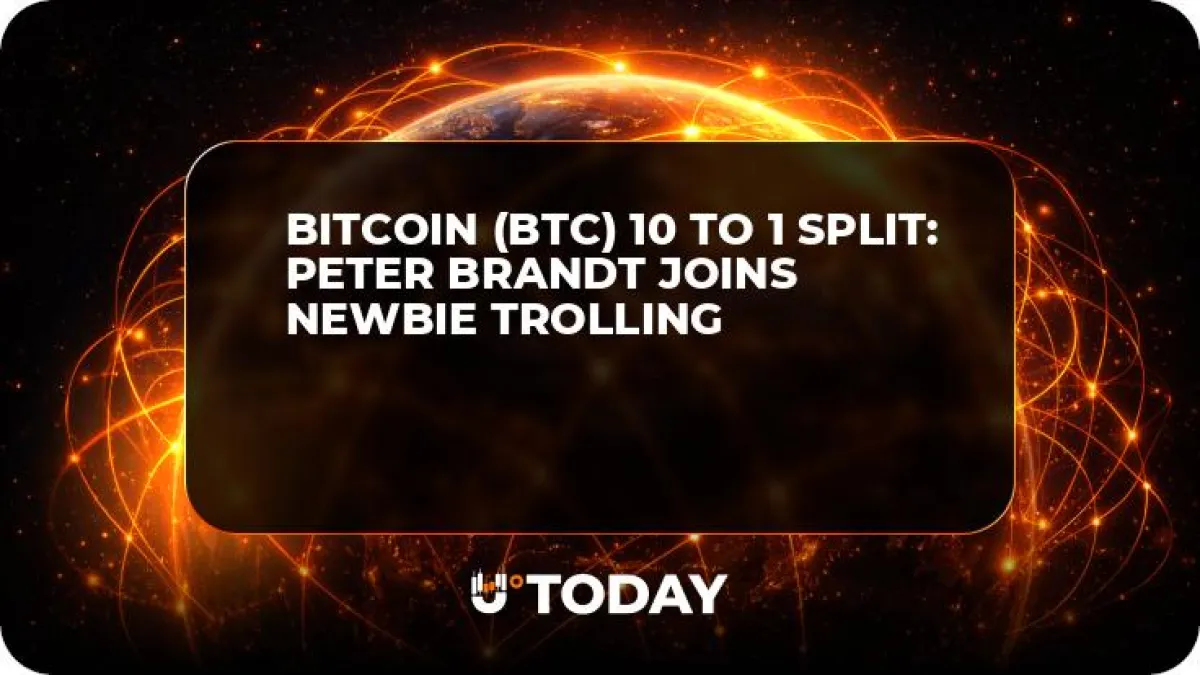 Bitcoin (BTC) 10 to 1 Split: Peter Brandt Joins Newbie Trolling