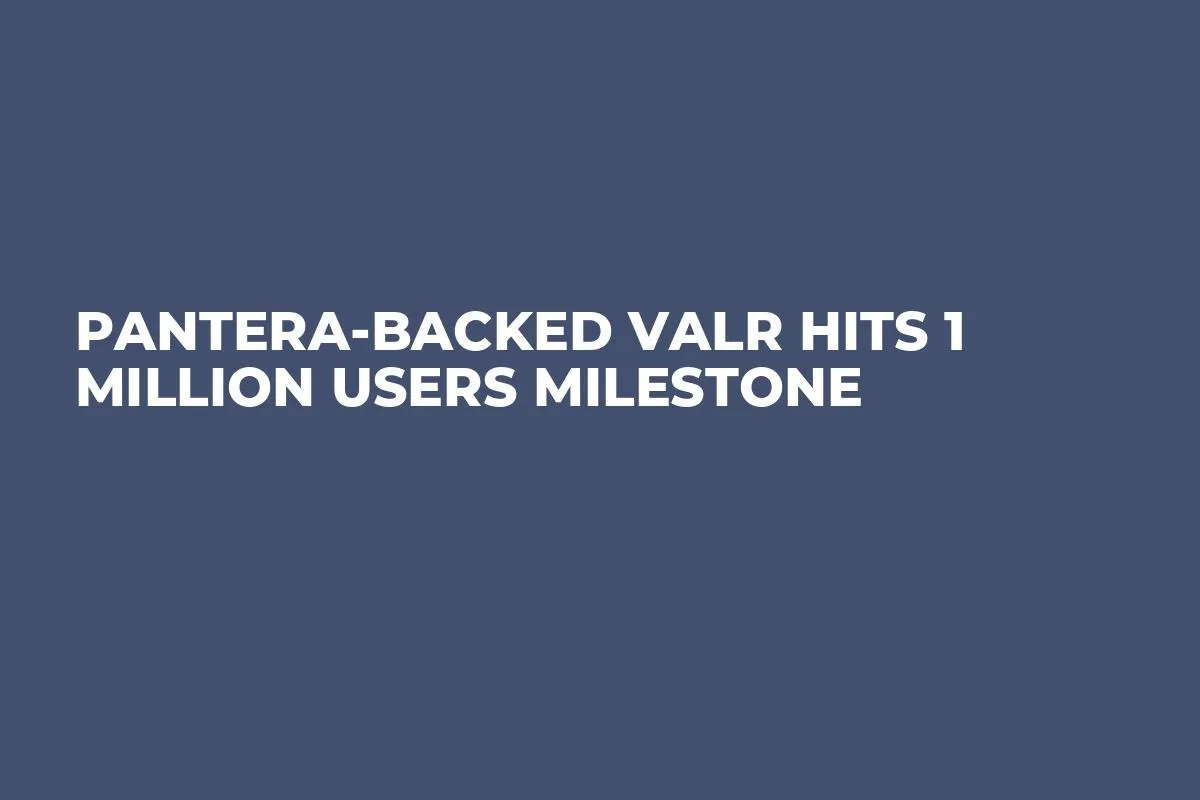 Pantera-backed VALR Hits 1 Million Users Milestone