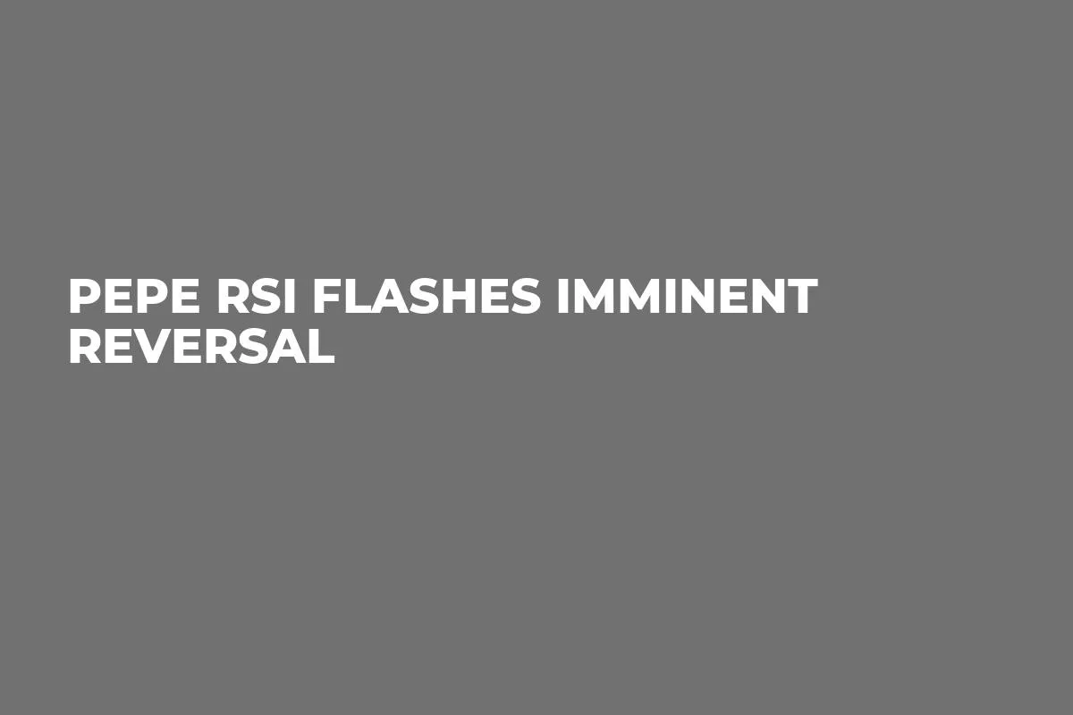 PEPE RSI Flashes Imminent Reversal