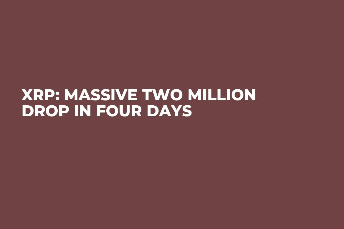XRP: Massive Two Million Drop in Four Days