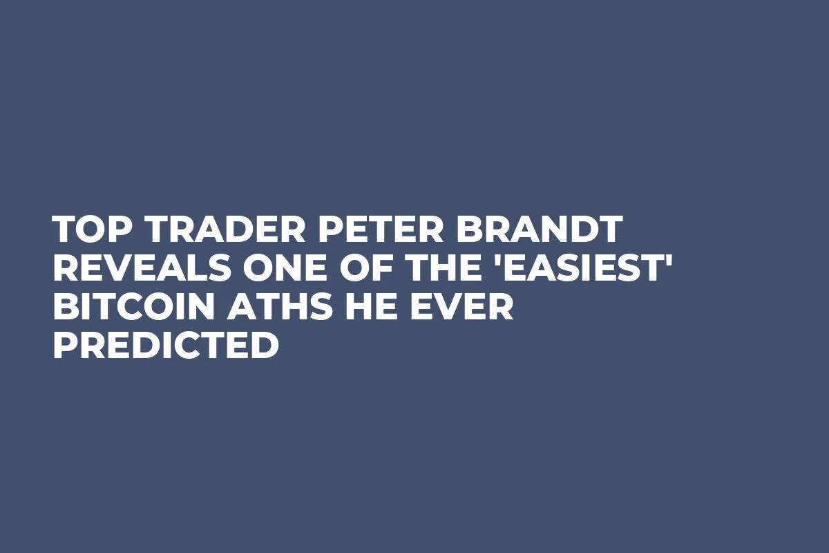 Top Trader Peter Brandt Reveals One of the 'Easiest' Bitcoin ATHs He Ever Predicted 