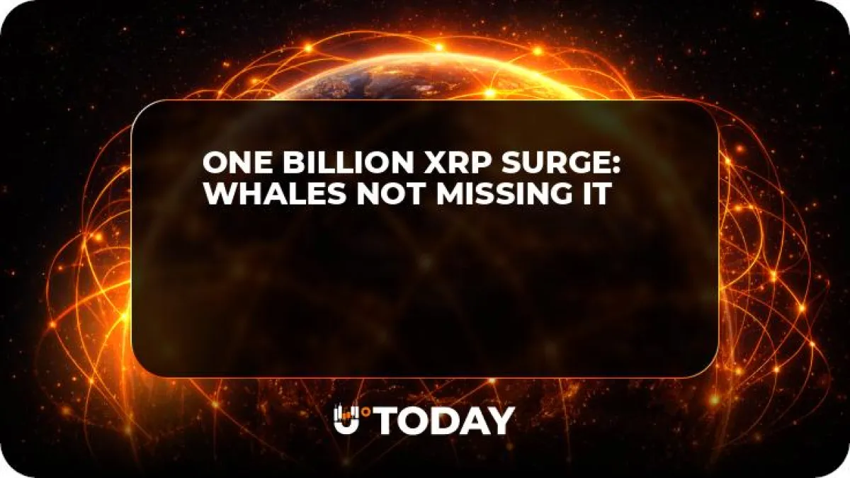 One Billion XRP Surge: Whales Not Missing It