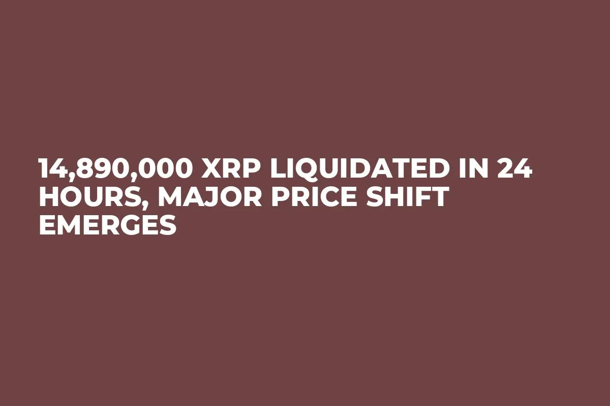 14,890,000 XRP Liquidated in 24 Hours, Major Price Shift Emerges