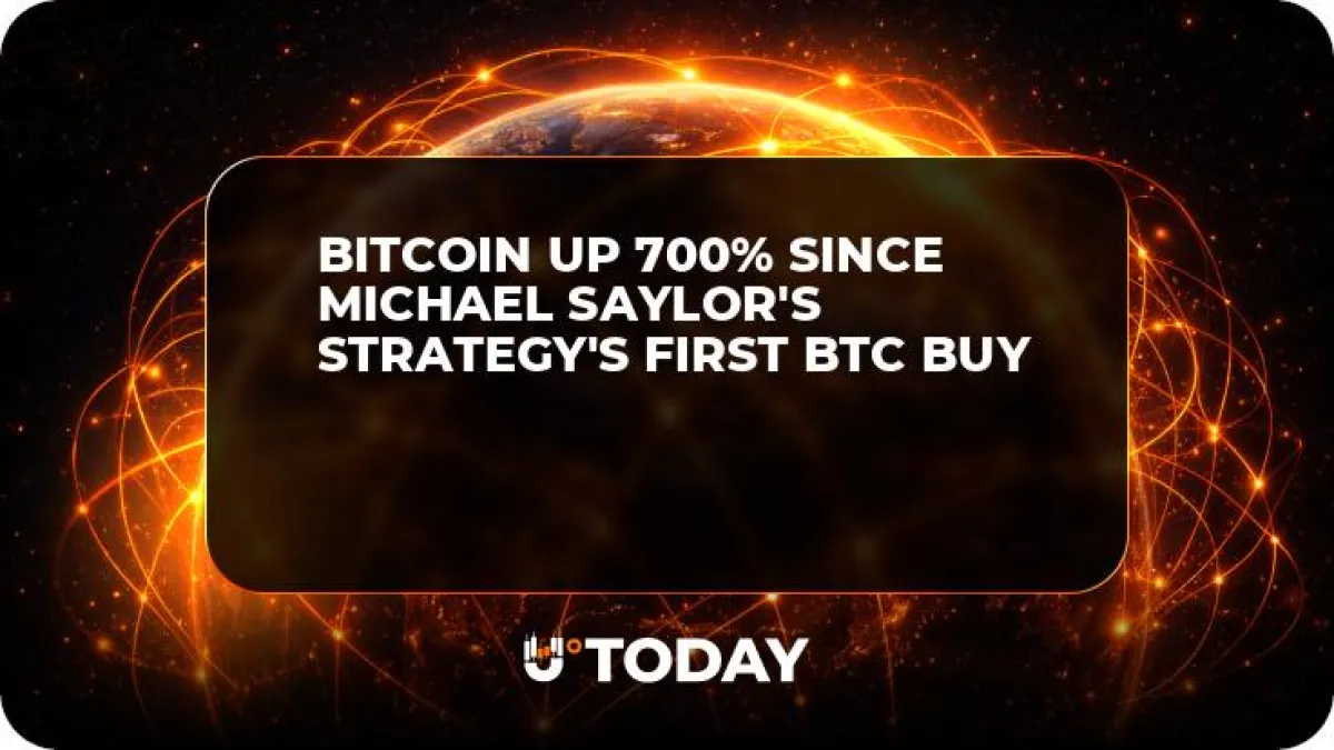 Bitcoin up 700% Since Michael Saylor's Strategy's First BTC Buy