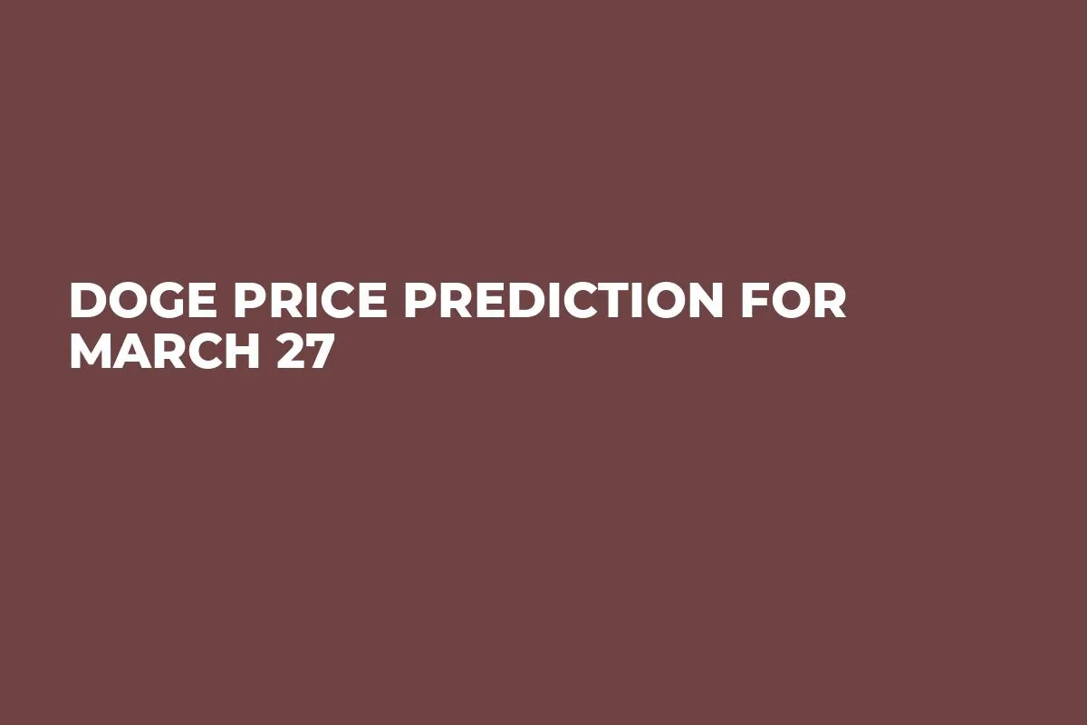 DOGE Price Prediction for March 27