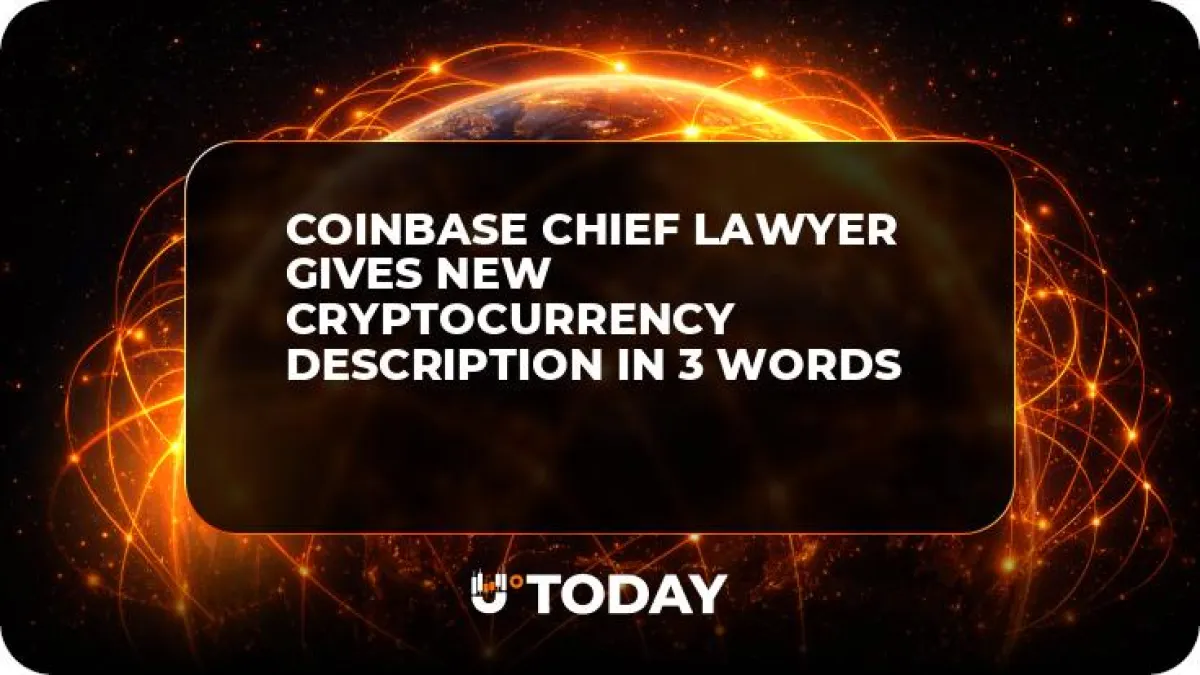 Coinbase Chief Lawyer Gives New Cryptocurrency Description in 3 Words 