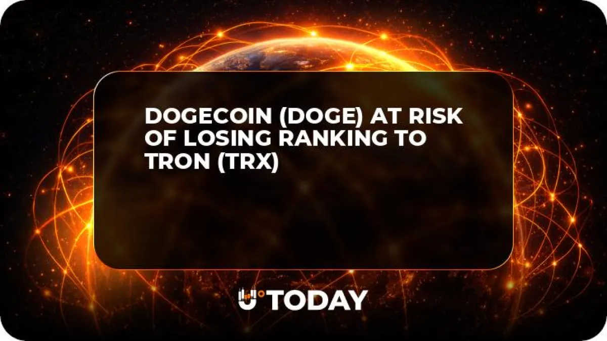Dogecoin (DOGE) at Risk of Losing Ranking to Tron (TRX)